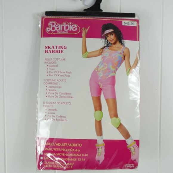 Barbie The Movie Womens Skating Barbie Costume Size X-Large 16-18 - Picture 1 of 4